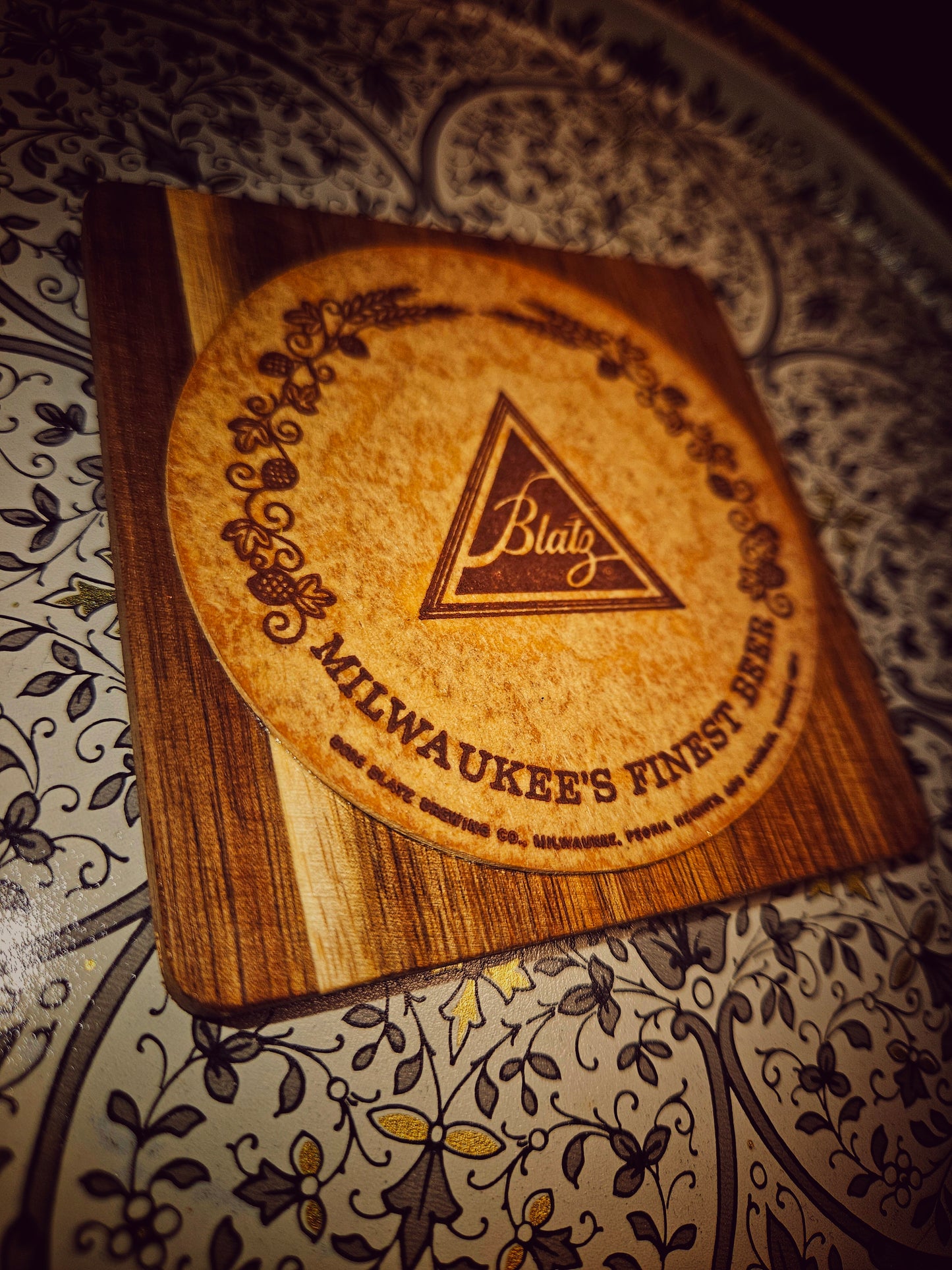Vintage Blatz Coaster