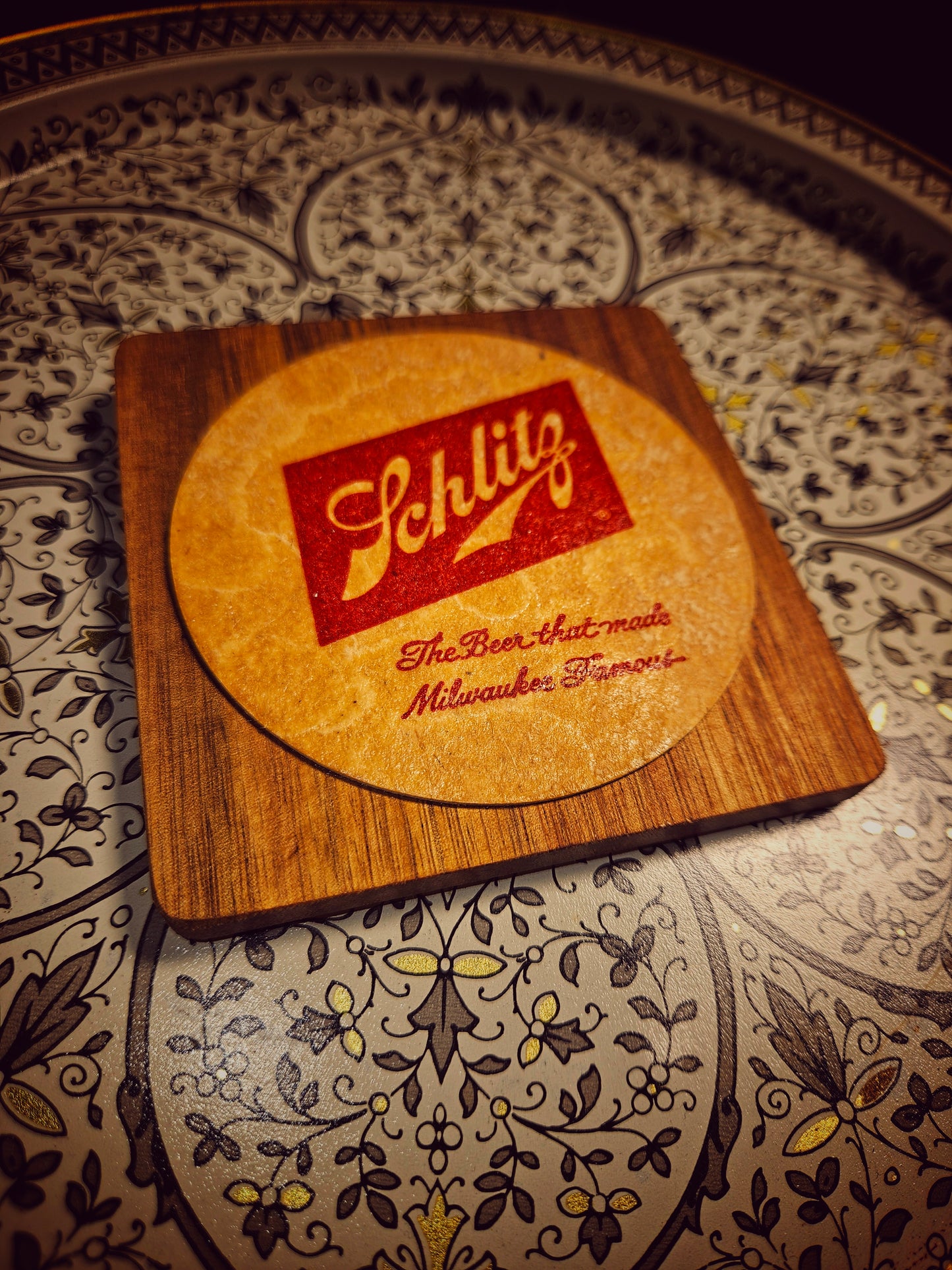 Vintage Schlitz Coaster