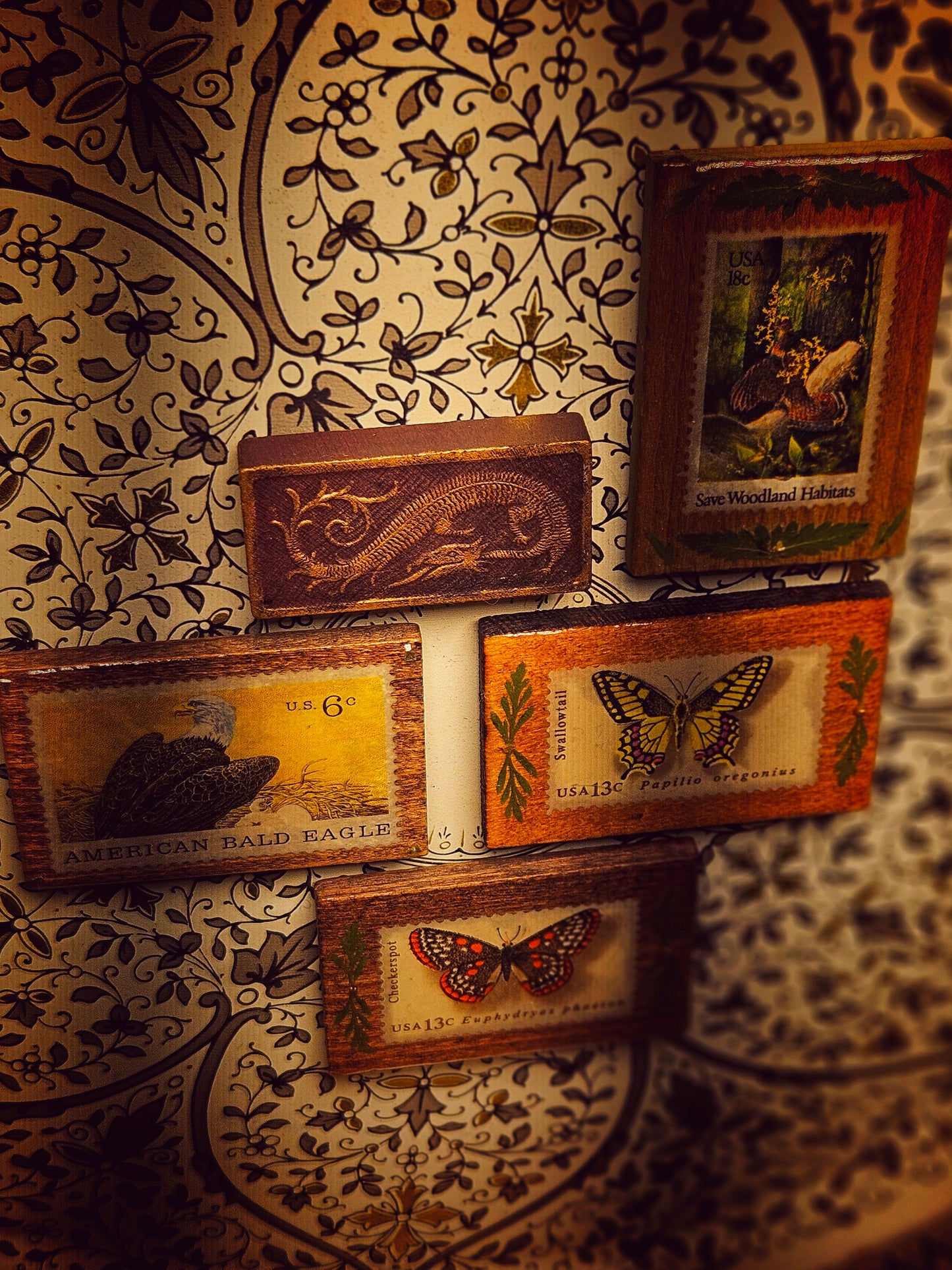 70s Butterfly Stamp Magnet