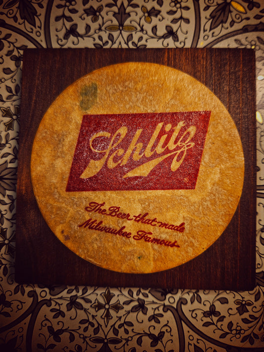 Vintage Schlitz Coaster