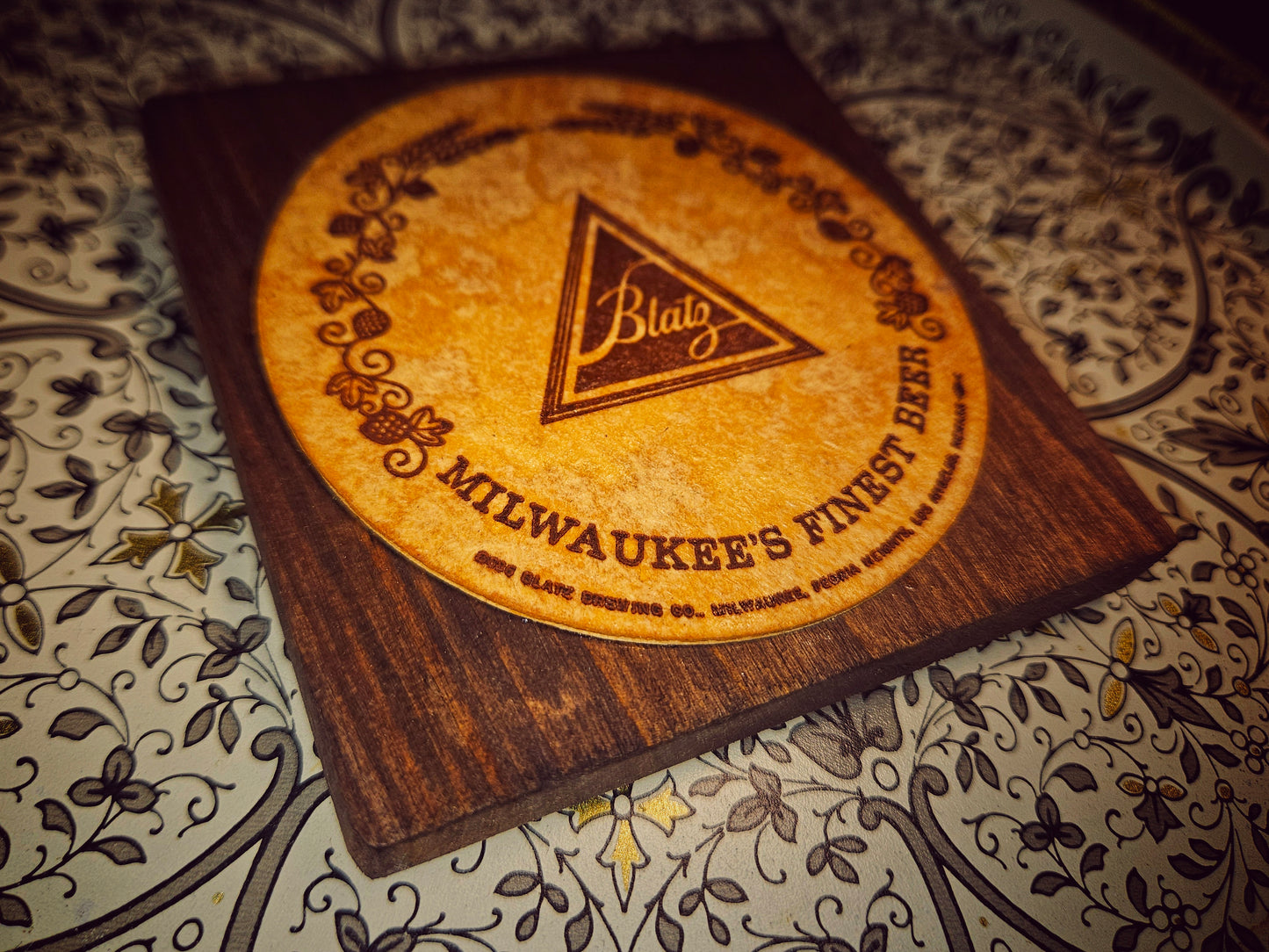 Vintage Blatz Coaster