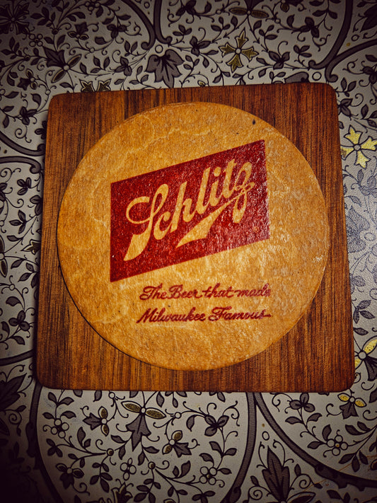 Vintage Schlitz Coaster
